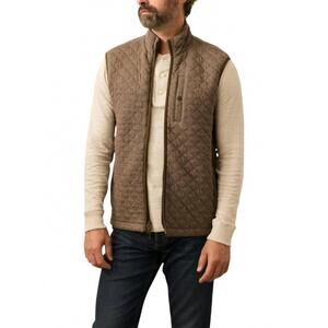 NEW FAHERTY epic quilted fleece vest in mountain branch